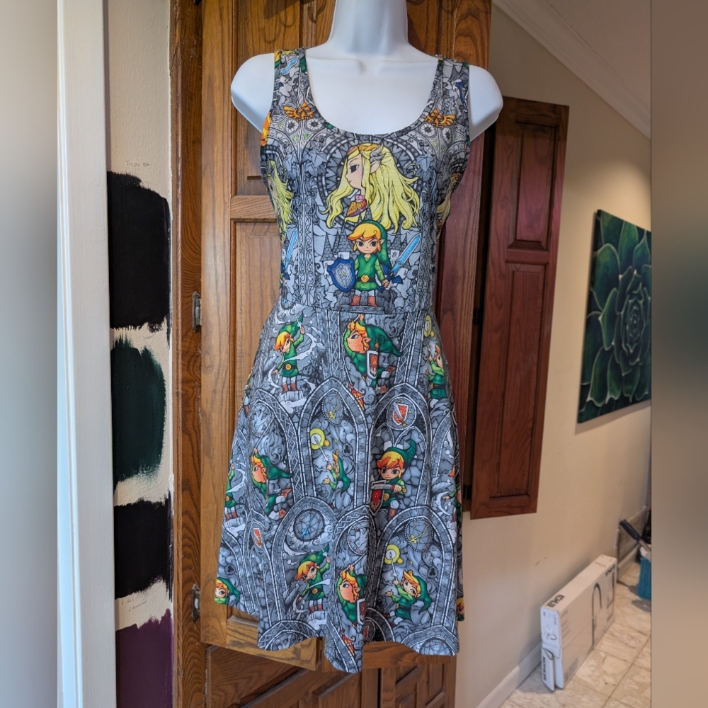 Legend of Zelda Themed Gray Dress